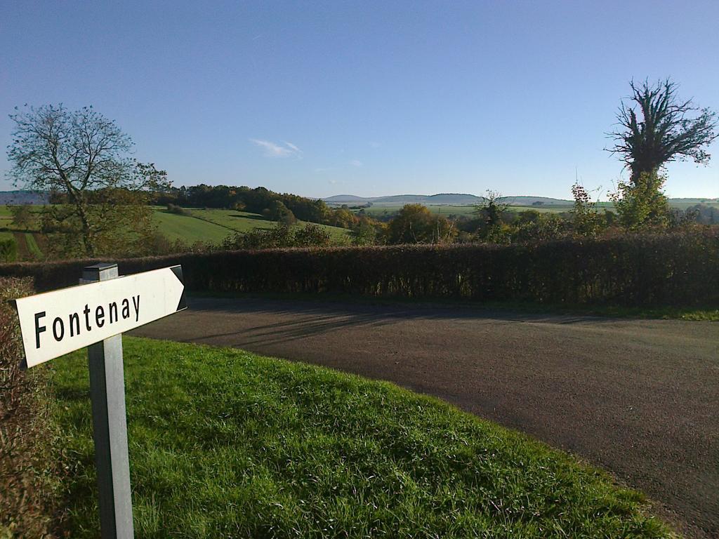 Fontenay-près-Vézelay Au Cheval Bleu Bed & Breakfast エクステリア 写真